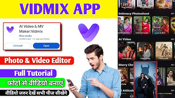 vidmix ai app me template kaise use kare | M ki tech