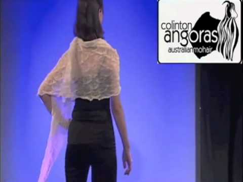 White Lotus Stole on the Fashion Show Runway