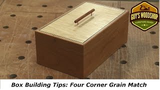 Box Building Tips: Four Corner Grain Match