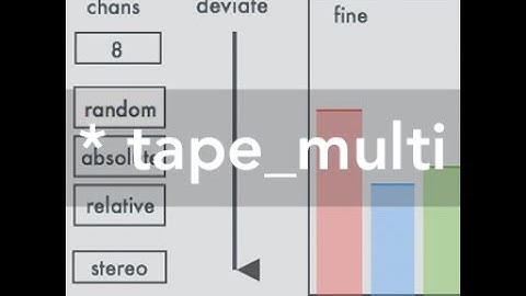 Max for Live *tape_multi | Teaser