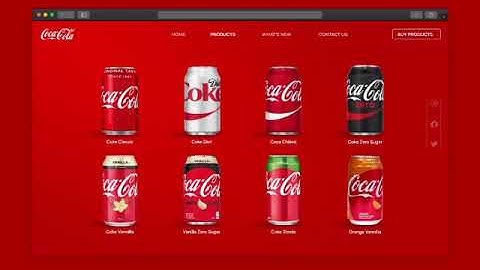 Coca-Cola Website UI/UX Design