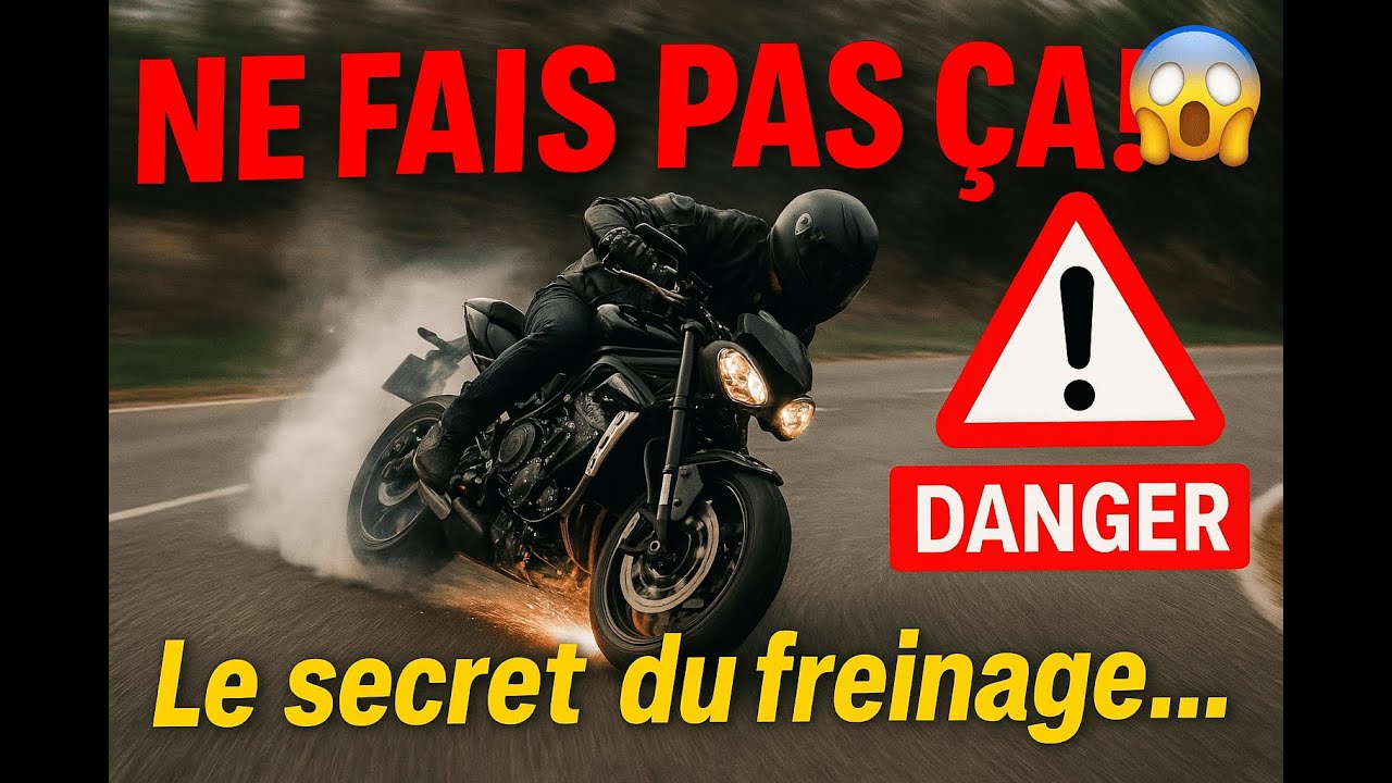 Freinage d'urgence moto | Les erreurs fatales à éviter