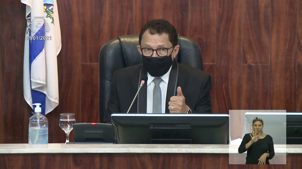 Sessão de posse dos vereadores para a 19ª Legislatura (01/01/2021)
