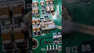 Had To Go Back To Clear The Extra Solder On The Capacitors After Removing The Connector Of The Board