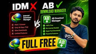 IDM ❌ vs AB Download Manager ✅ | 100% FREE Download Manager for PC (2026) | Best IDM Alternative screenshot 3