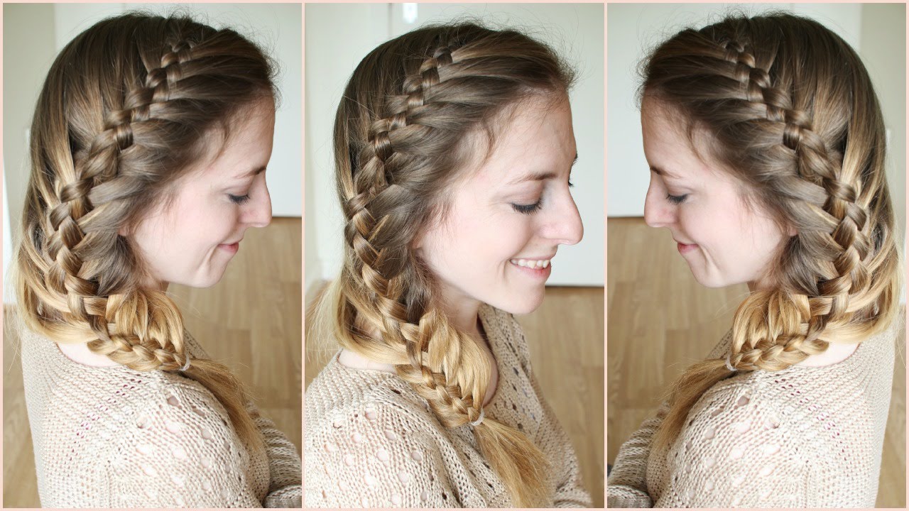 French Fishtail Braid  Long Hair  Cute Girls Hairstyles  YouTube