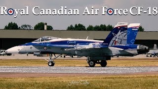 RCAF CF-18 SPECTACULAR TAKE OFF Feat. RAF F-35B! - RIAT 2018