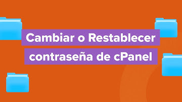 Cómo cambiar/restablecer tu contraseña de Cpanel