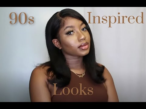 90s INSPIRED HAIR & MAKEUP | COMPILATION