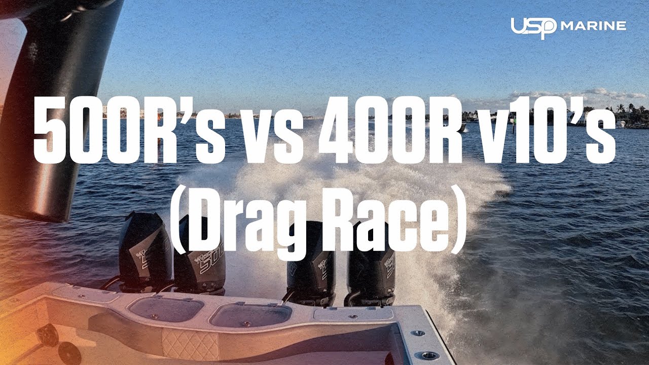 Сравнение двигателей V10 Mercury Racing 500R и 400R: "Дрэг-рейс, старт с хода, тест расхода топли...