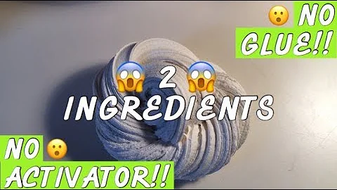 How do you make butter slime with 2 ingredients?