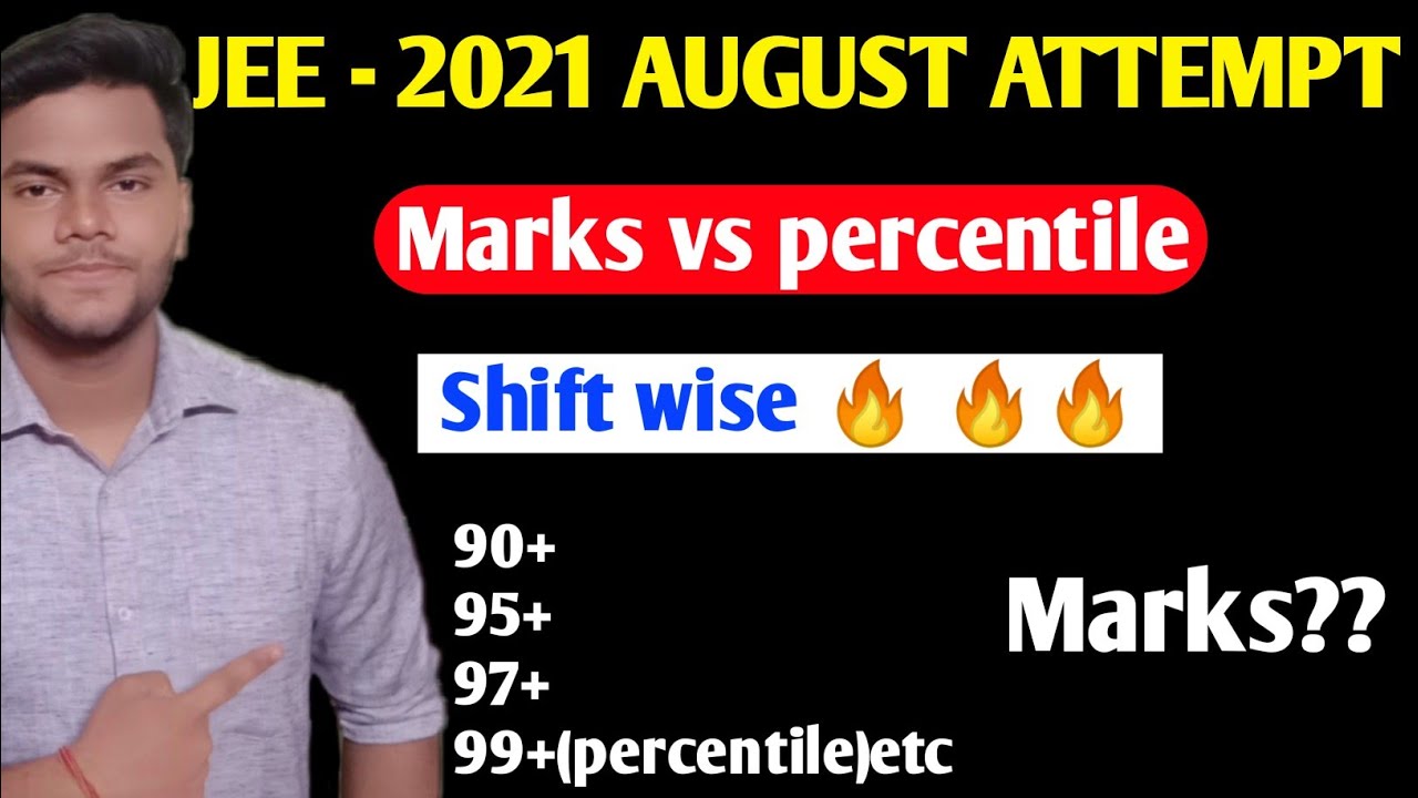 JEE MAIN 2021 - AUGUST SESSION MARKS VS PERCENTILE|MAY SESSION MARKS VS PERCENTILE|NTA|IIT|NIT