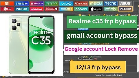 Realme c35 frp bypass with unlock tool / realme c35 rmx 3511/3512 google account bypass unlock tool