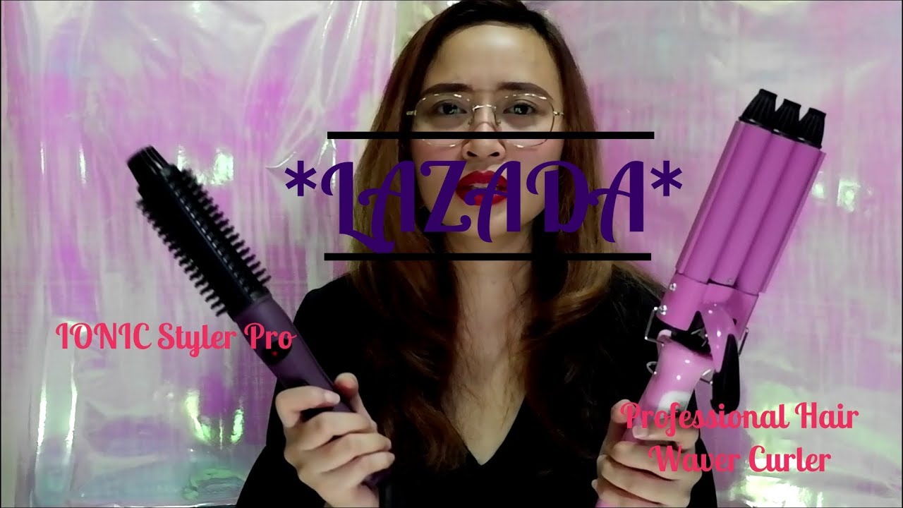TRY ON VIDEO - ITEMS FROM LAZADA (Mermaid Curler and Ionic Curler Pro)