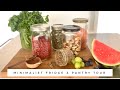 MINIMALIST Fridge & Pantry Tour | Zero Waste, Vegan Kitchen