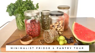 MINIMALIST Fridge & Pantry Tour | Zero Waste, Vegan Kitchen
