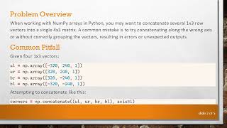 How to Concatenate Multiple 1x3 Row Vectors into a 4x3 Matrix in Python with NumPy