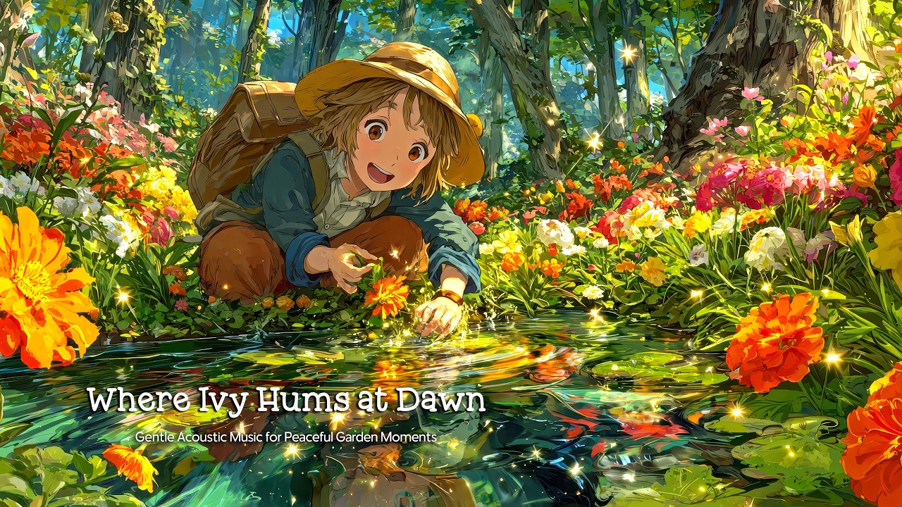 Where Ivy Hums at Dawn | Gentle Acoustic Music for Peaceful Garden Moments