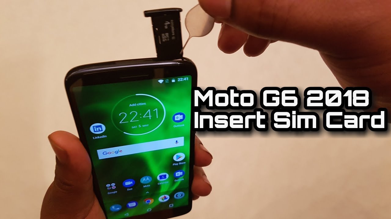 How To Remove Sim Card From Motorola G6