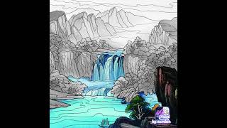 dessin d'un cour d'eau