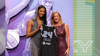 Chicago Sky introduce WNBA draft picks Angel Reese, Brynna Maxwell at press conference