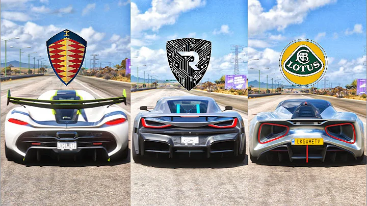 FH5 DRAG RACE!! Koenigsegg Jesko Vs Rimac .C. Two Vs Lotus Evija