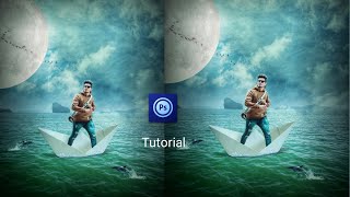 paper boat photo editing | PS touch boat manipulation| tutorial| Amazing concept PS touch|SY maker| screenshot 2