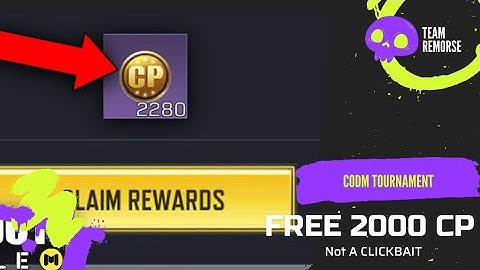 How to claim 2000CP in CALL OF DUTY MOBILE by just playing ?