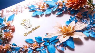 Unique 3D Floral Design Hindu Wedding Invitation Slideshow After Effects Template