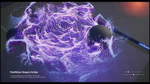 Driving Niagara with baked fluid simulation, UE, TEST 03