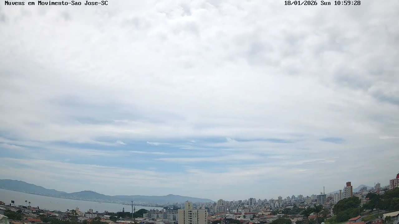 18/01/2026 - Time-lapse das Nuvens | Últimas 24h 