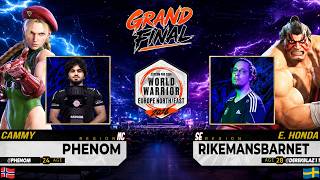 GRAND FINAL 🔥 PHENOM (Cammy) vs RIKEMANSBARNET (E. Honda) ♦ CPT 2026 World Warrior: Europe | SF6 |