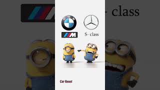 Mercedes Benz S-class vs Bmw M series minions style#trending #tiktok #status #funny #bmw #bmw #cars