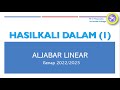 Aljabar Linear Hasil Kali Dalam Aljabar Linear Hasil Kali Dalam