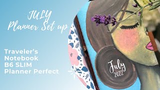 2022 ☀️JULY☀️ B6 Slim TN Set up | Planner Perfect
