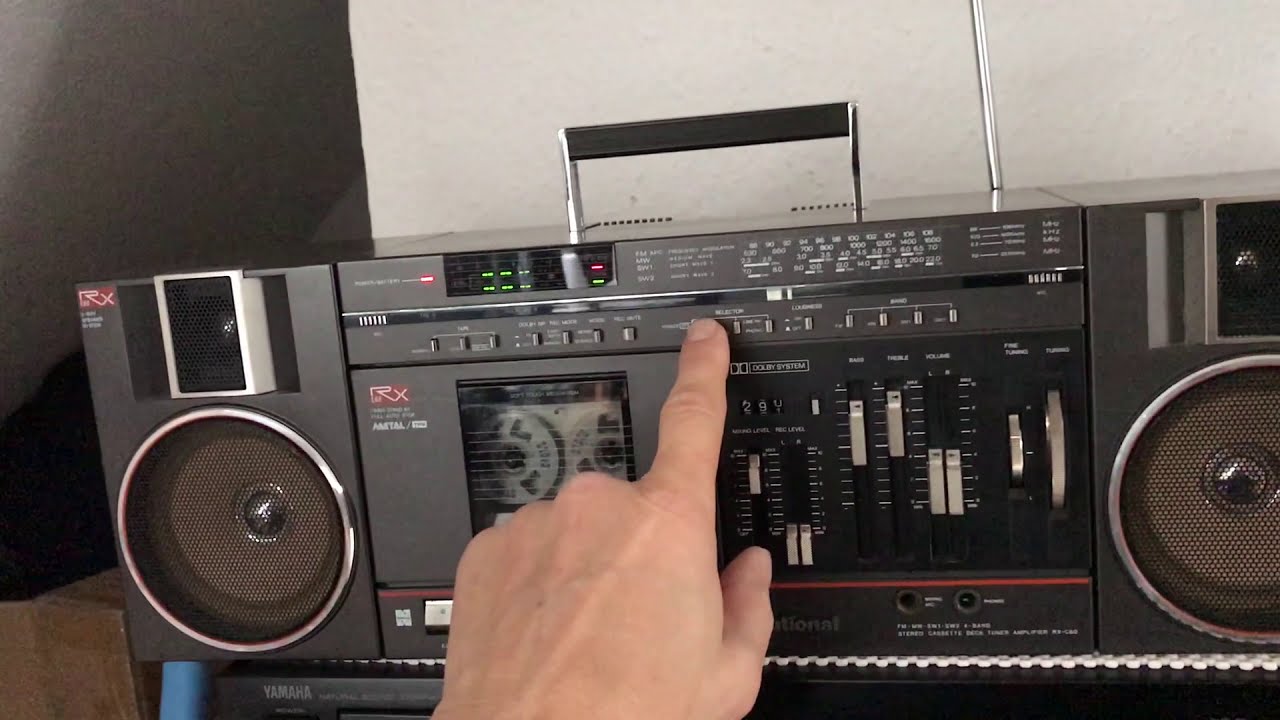 National Panasonic RX C60 stereo ghettoblaster - YouTube