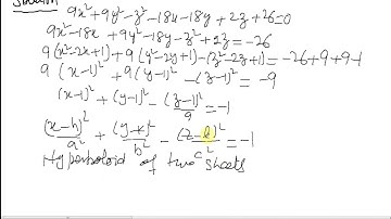 #MTH403 Lecture 39 Part 4 || Hyperboloid of Two Sheets Example || Virtual University