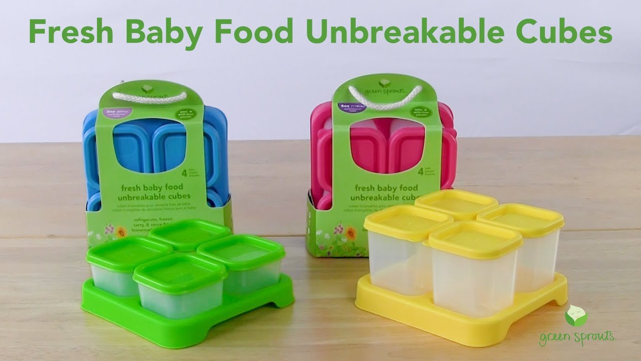green sprouts® Fresh Baby Food Unbreakable Cubes YouTube