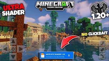 Best Ultra Realistic Shader for Minecraft Pe 1.20.41+ | Working - No Clickbait