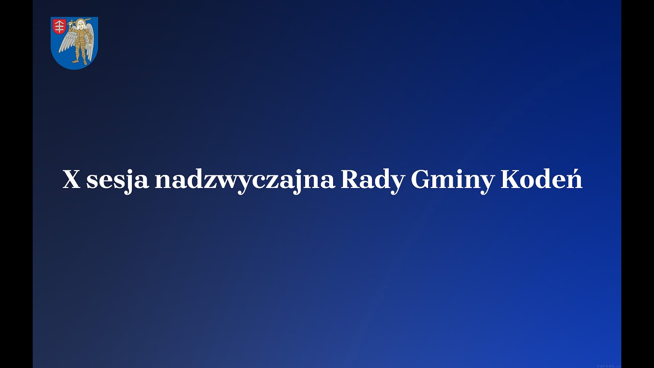 X sesja nadzwyczajna Rady Gminy Kodeń