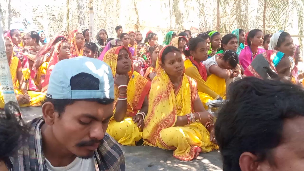 sabar samaj kalyan samiti-gitaclass at lalusahi (mina sankranti)Nari shikhya by the Kendra mahila sa