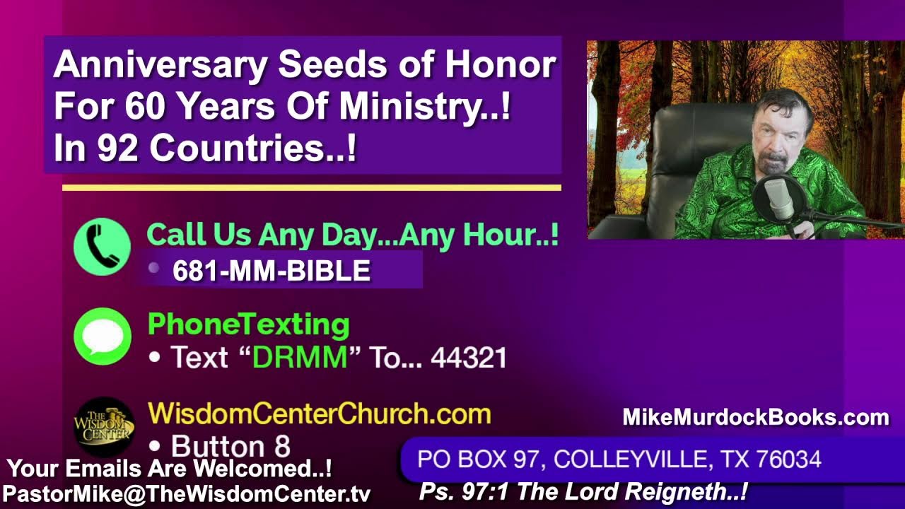 Thurs, Jan. 15 - Wisdom Quotes With Mike Murdock..!!