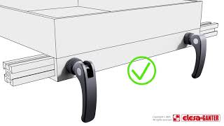 Elesaganter Lac-R Cam Clamping Levers With Adjustable Ring-Nut