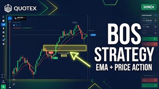 Quotex BOS Strategy: Break of Structure with EMA (Hindi)