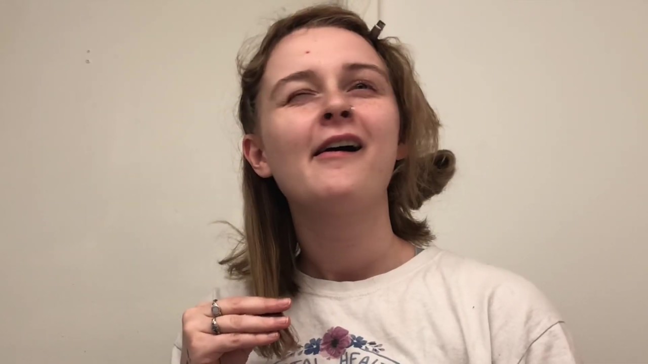 cutting my hair with craft scissors YouTube