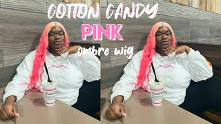 Wig Transformation Blonde To Cotton Candy Pink Ombré In 10 Minutes Watercolor Method