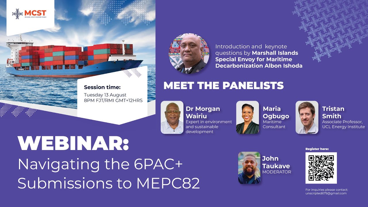 Webinar: Navigating the 6PAC+ Submissions to MEPC82 - YouTube