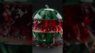 ASMR Glass Watermelon Cutting 🍉✨ Jelly Flow Satisfying #shorts