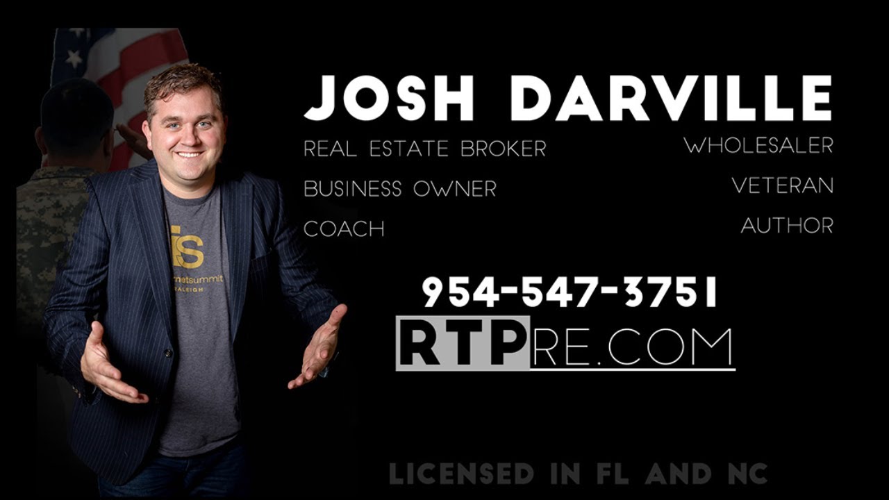 Meet Josh Darville the Business Coach, Broker, Entrepreneur, Speaker and Author