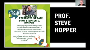 Steve Hopper -Managing vegetation change under current and future conditions.